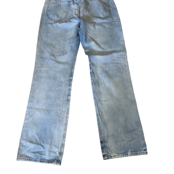 Frame Le Jane Sustainable High-Rise Straight-Leg Jeans Size‎ 31 Light Wash Denim - Picture 2 of 11